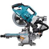 Makita Akku-Kapp-und Gehrungssäge LS002GZ01 XGT, 40Volt + Funk Adapter, Kapp- und Gehrungssäge blau, Bluetooth, ohne Akku und Ladegerät