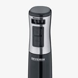 Severin Stabmixer SM 3772 schwarz/edelstahl, 600 Watt, mit Zerkleinerer und Schneebesen