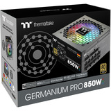 Thermaltake Germanium Pro RGB 850W, PC-Netzteil schwarz, 1x 12-Pin High Power GPU, 4x PCIe, Kabelmanagement, 850 Watt
