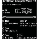 Wera Kraftform Kompakt Vario RA SB, Bit-Satz, 7-teilig schwarz/grün, inkl. Steckgriff mit Ratschenfunktion