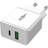 Ansmann Home Charger HC218PD, Ladegerät weiß, Power Delivery & Quick Charge