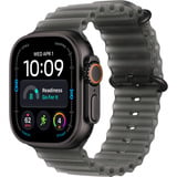 Apple Watch Ultra 4, Smartwatch Titan schwarz, 49 mm, Ocean Armband schwarz, Cellular