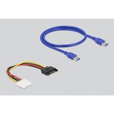 DeLOCK Riser Karte PCI Express x1 zu x16 mit 60 cm USB Kabel, Riser Card 