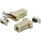 Digitus RS 232 Adapter beige, DSUB9 Buchse auf RJ45 Buchse