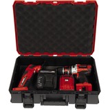 Einhell Systemkoffer E-Case S-F incl. dividers, Werkzeugkiste schwarz/rot, mit Trennelementen