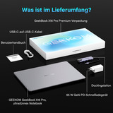 GEEKOM GEEKBOOK X16 PRO, Notebook silber, Intel® Core™ Ultra 5 125H, Intel® Arc™ Graphics, 32 GB LPDDR5, 1 TB (1 TB SSD), Windows 11 Pro