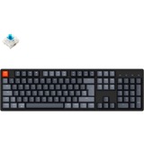 Keychron K10, Gaming-Tastatur schwarz/grau, DE-Layout, Gateron G Pro Blue, Aluminiumrahmen, RGB