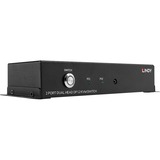 Lindy 2 Port Dual Head DisplayPort 1.2 KVM Switch, Dockingstation schwarz