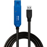 Lindy USB 3.2 Gen 1 Aktivverlängerungskabel Pro, USB-A Stecker > USB-A Buchse schwarz, 8 Meter