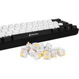 Sharkoon Gateron Cap Milky-Yellow Switch-Set, Tastenschalter gelb/weiß, 35 Stück