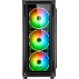 Sharkoon TK4 RGB, Tower-Gehäuse schwarz, Gehärtetes Glas