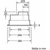 Siemens Siemens Lüfterbaustein LB75566, Dunstabzugshaube silber, 75 cm