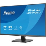 iiyama ProLite X2797QSU-B1, LED-Monitor 68.5 cm (27 Zoll), schwarz (matt), QHD, IPS, HDMI, DP, USB-Hub, Lautsprecher