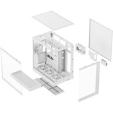 APNX V2-F-WT-v1, Tower-Gehäuse weiß, Tempered Glass x 3