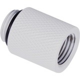 Alphacool Eiszapfen Verlängerung 20mm G1/4 AG auf G1/4 IG - White weiß, für weiche Schläuche (PVC, Silikon, Neoprene)