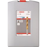 Bosch ProBox Metallbohrer-Satz HSS-TiN, 135° 19-teilig, Titan-Beschichtung