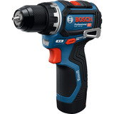 Bosch Professional Akku-Bohrschrauber GSR 12V-32 Professional, 12Volt blau/schwarz, 2x Li-Ionen Akku 2,0Ah, 24-teiliges Zubehör-Set, Werkzeugtasche