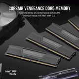 Corsair DIMM 128 GB DDR5-6400 (2x 64 GB) Dual-Kit, Arbeitsspeicher schwarz, CMK128GX5M2B6400C42, Vengeance, INTEL XMP