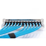 Digitus Modulares Patchpanel, 12-Port, unbestückt grau, 1 HE, für Keystone-Module