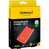 Intenso Powerbank F10000 Orange orange, 10.000 mAh, PD 3.0, Quick Charge 3.0
