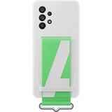 SAMSUNG Silicone Cover with Strap, Handyhülle weiß/grün, Samsung Galaxy A53 5G