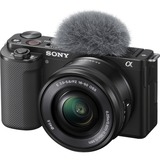 Sony ZV-E10 (E PZ 16–50 mm F3.5–5.6 OSS) KIT, Digitalkamera schwarz, inkl. Objektiv