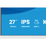 iiyama ProLite XB2797QSNP-W1, LED-Monitor 68.5 cm (27 Zoll), weiß, QHD, IPS, HDMI, DP, USB-C, USB-Hub, Daisy Chain, KVM