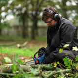 Bosch Akku-Astsäge GKE 18V-15 Prodessional solo, 18Volt, Kettensäge blau, ohne Akku und Ladegerät
