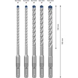 Bosch Professional Expert Hammerbohrer-Satz SDS-plus-7X, 5-teilig Ø 6 / 8 / 10mm, Arbeitslänge 100mm