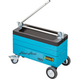 Hazet Werkstattwagen Assistent (160ST), Werkzeugwagen blau/schwarz, absenkbar