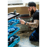 Hazet Werkstattwagen Assistent (160ST), Werkzeugwagen blau/schwarz, absenkbar