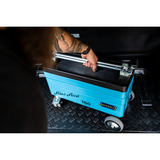 Hazet Werkstattwagen Assistent (160ST), Werkzeugwagen blau/schwarz, absenkbar