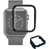Nevox NEVOGLASS 3D mit EASY APP, Schutzfolie transparent/schwarz, Apple Watch (44 mm)