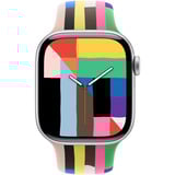 Apple 42 mm Sportarmband Pride Edition, Uhrenarmband mehrfarbig,  Größe S/M