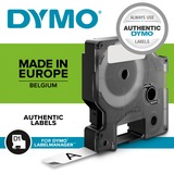 Dymo D1 ORIGINAL Schriftband, schwarz auf transparent, 12mm x 7m S0720500  