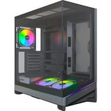 Montech SKY 3 , Tower-Gehäuse schwarz, Panorama-Glasfront