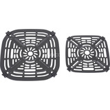 Ninja CRISPi 4-in-1 tragbare Glas-Heißluftfritteuse "Cyber Space" dunkelblaugrau/transparent, 1.700 Watt, 2 Körbe 1,4 und 3,8 Liter