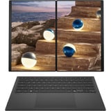 ASUS Zenbook DUO 14 (UX8407AA-SN262W), Notebook grau, Intel® Core™ Ultra 9 386H, Intel® Graphics, 32 GB LPDDR5X, 1 TB (1 TB SSD), Windows 11 Home