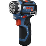 Bosch Akku-Bohrschrauber GSR 12V-32 FC Professional, 12Volt blau/schwarz, 2x Li-Ionen Akku 2,0Ah, L-BOXX, Metallbohrfutteraufsatz, Winkelaufsatz, Exzenteraufsatz 