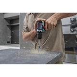 Bosch Akku-Bohrschrauber GSR 12V-32 FC Professional, 12Volt blau/schwarz, 2x Li-Ionen Akku 2,0Ah, L-BOXX, Metallbohrfutteraufsatz, Winkelaufsatz, Exzenteraufsatz 