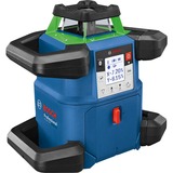 Bosch Akku-Rotationslaser GRL 650 CVHG Professional, 18Volt, mit Baustativ blau, Akku ProCORE18V 4,0Ah, Koffer, grüne Laserlinie