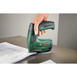 Bosch Heimwerken & Garten Akku-Tacker PTK 3,6 Li Office Set, Elektrotacker grün, inkl. 3.000 Klammern