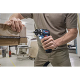 Bosch Professional Akku-Bohrschrauber GSR 12V-32 FC Professional, 12Volt blau/schwarz, 2x Li-Ionen Akku 2,0Ah, L-BOXX, Metallbohrfutteraufsatz, Winkelaufsatz, Exzenteraufsatz 