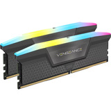 Corsair DIMM 96 GB DDR5-6000 (2x 48 GB) Dual-Kit, Arbeitsspeicher grau, CMH96GX5M2E6000Z36, Vengeance RGB, INTEL XMP, AMD EXPO