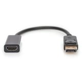 Digitus Adapter / Konverter DisplayPort > HDMI schwarz, 15cm 