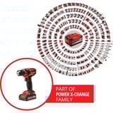 EINHELL Power X-Change Akku-Bohrschrauber TC-CD 18/35 Li, 18Volt rot/schwarz, Li-Ionen Akku 1,5Ah