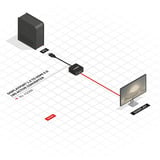 Lindy DisplayPort 1.2 auf HDMI 18G Konverter, Adapter schwarz, aktiv