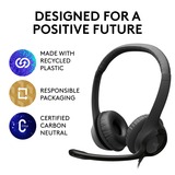 Logitech USB Headset H390 schwarz, USB, Retail