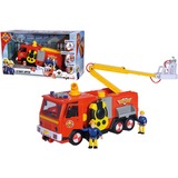 Simba Feuerwehrmann Sam Mega Deluxe Jupiter, Spielfahrzeug rot/gelb, Inkl. 2 Figuren