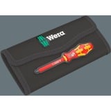 Wera Kraftform Kompakt VDE 15 Torque extra slim 1 Tool Finder, 15-teilig, Schraubendreher rot/gelb, inkl. Drehmoment-Steckgriff, VDE-Wechselklingen